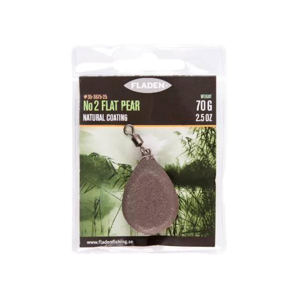 Kingcarp Flat Swivel Pear Carp Weight Natural Coating